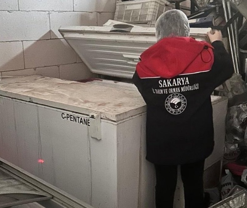 Sakarya'da 200 kilo tarihi geçmiş tavuk eti imha edildi