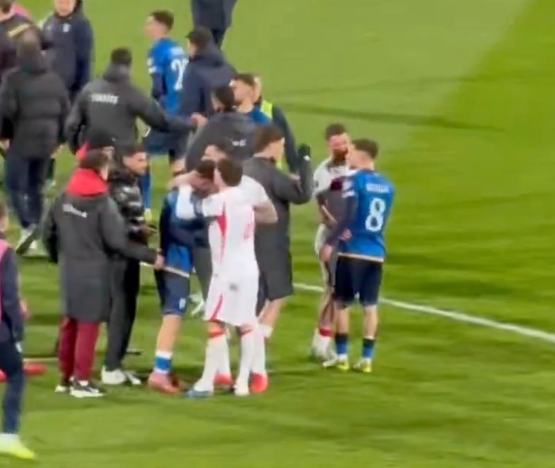 Kosova maçı sonrası yürek ısıtan görüntüler