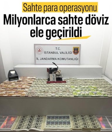 İstanbul'da sahte para operasyonu: 3 gözaltı