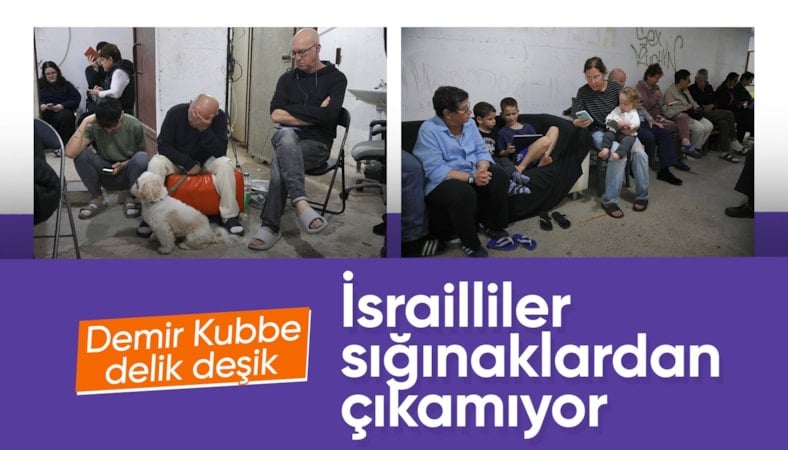 Tel Aviv'de gün boyu sirenler çaldı: İsrailliler sığınaklardan çıkamadı