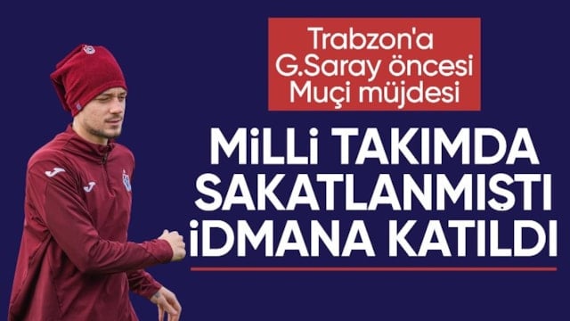 Trabzonspor'da Ernest Muçi idmana çıktı