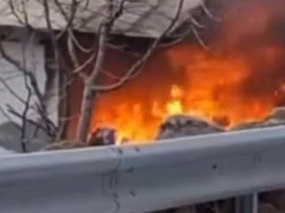 Bursa'da bağ evinde yangın çıktı