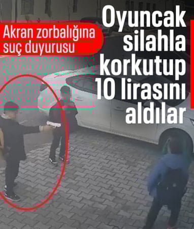 Hatay'da çocuklar, akranlarını tabancayla tehdit edip parasını aldı