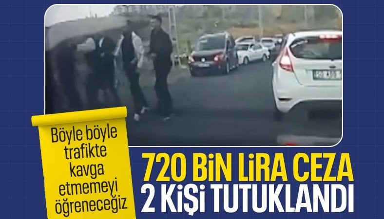 Nevşehir'de trafikte kavga eden şüphelilere 720 bin TL ceza