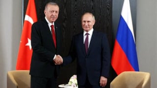 Cumhurbaşkanı Erdoğan, Vladimir Putin ile görüştü