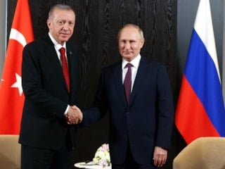 Cumhurbaşkanı Erdoğan, Vladimir Putin ile görüştü