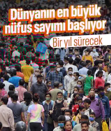 Hindistan'da dünyanın en büyük nüfus sayımı başlıyor