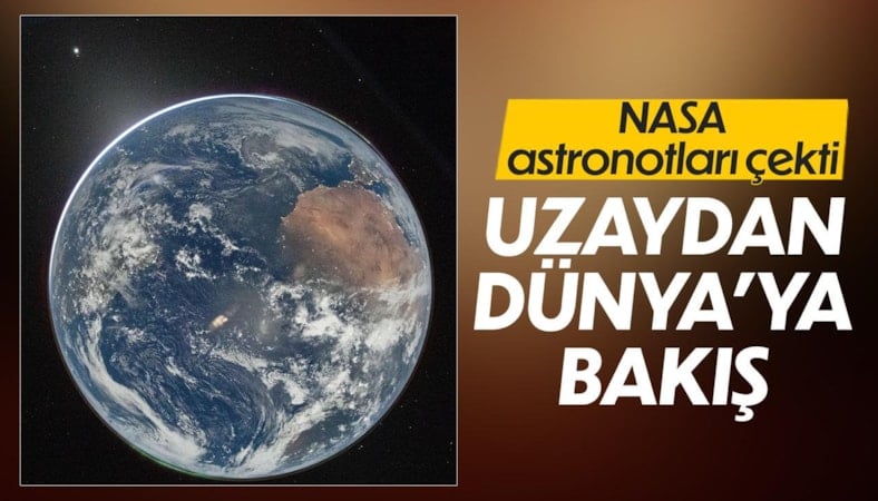 Ay'a doğru yola çıkan Artemis II'den çekildi: Dünya'nın uzaydan görüntüsü