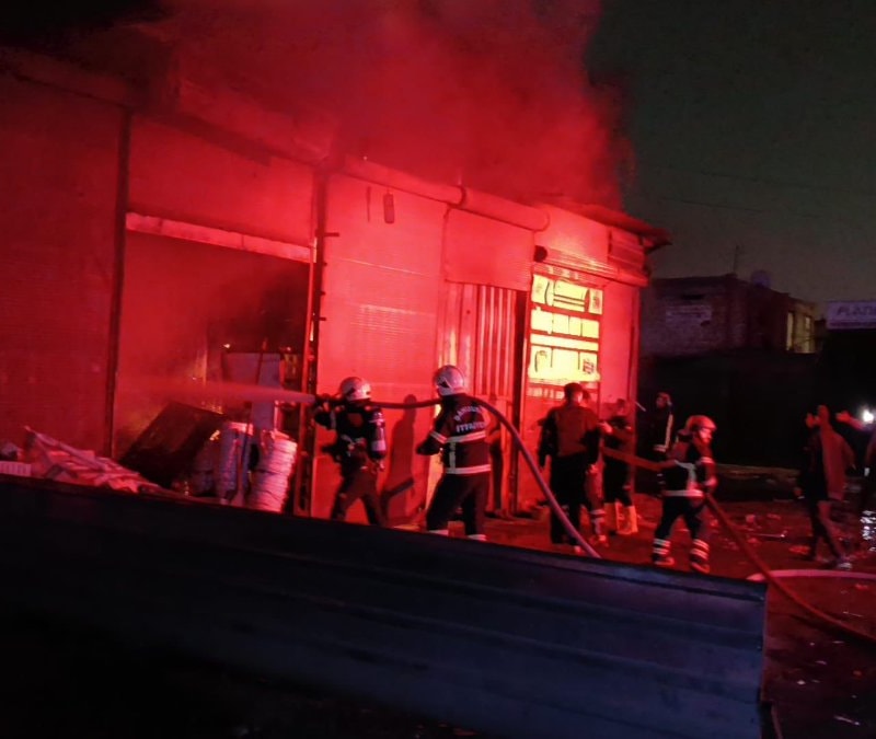 Şanlıurfa'da hurdacı dükkanında yangın