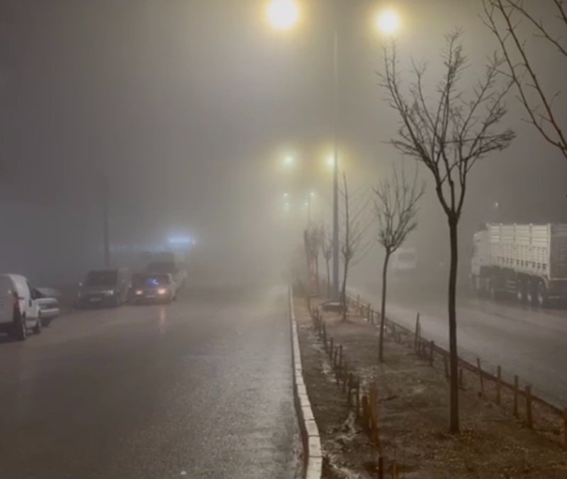 Adıyaman'da sağanak ve sis etkili oldu