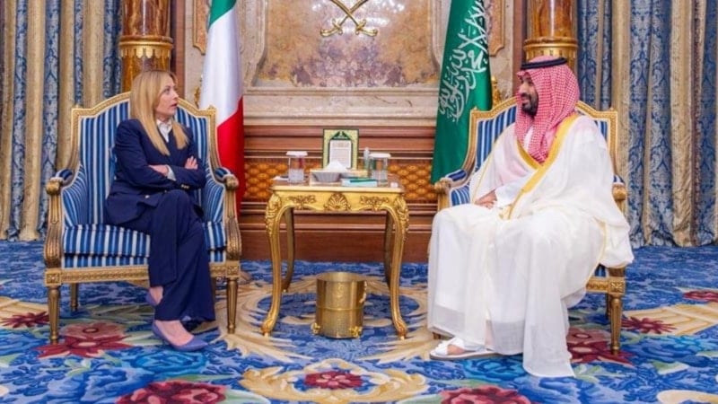 Suudi Arabistan Veliahtı Bin Selman, İtalya Başbakanı Meloni ile görüştü