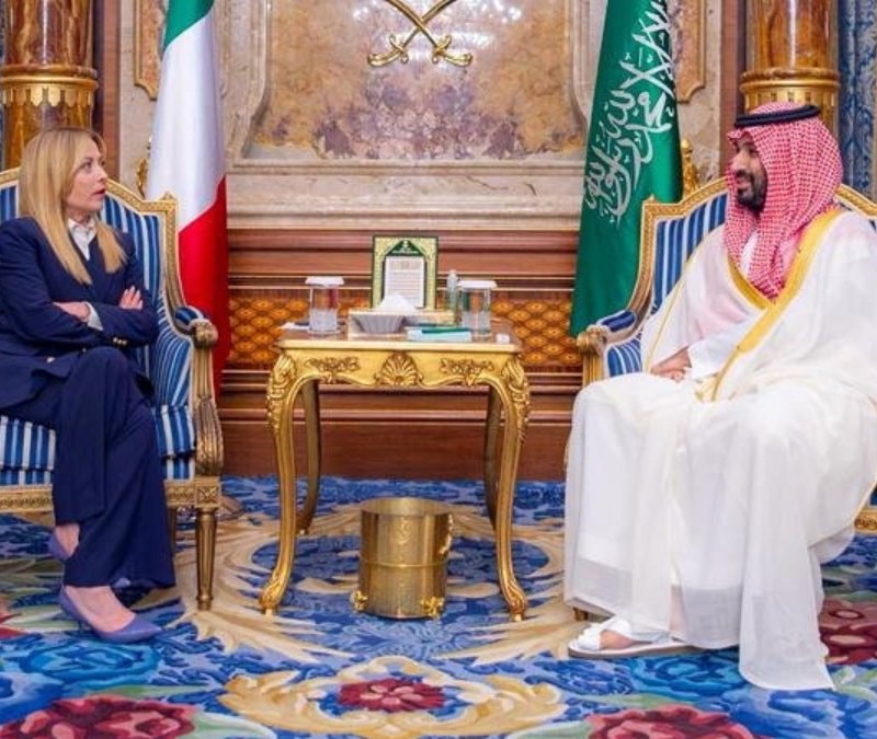 Suudi Arabistan Veliahtı Bin Selman, İtalya Başbakanı Meloni ile görüştü