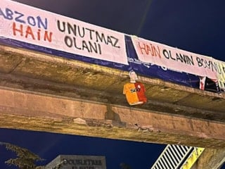 Trabzon'da Uğurcan Çakır'a maketli protesto