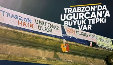 Trabzon'da Uğurcan Çakır'a maketli protesto