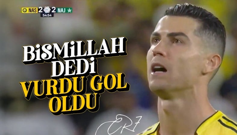 Cristiano Ronaldo'dan Besmele ile penaltı vuruşu