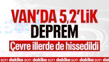 Van'da hissedilen bir deprem oldu