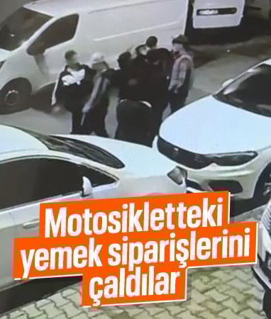 İstanbul'da sipariş teslim etmeye giden kuryenin motosikletinde hırsızlık