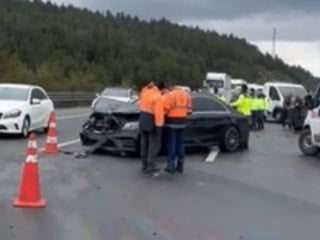 Bolu'da 10 araç birbirine girdi: 6 yaralı