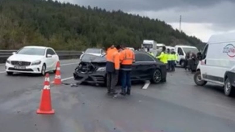 Bolu'da 10 araç birbirine girdi: 6 yaralı