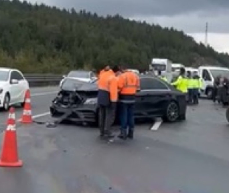 Bolu'da 10 araç birbirine girdi: 6 yaralı