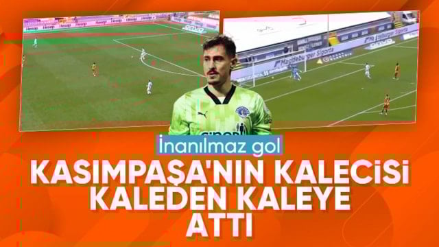 Kasımpaşa kalecisi Gianniotis kendi kalesinden gol attı!