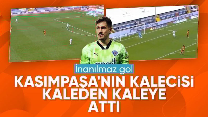 Kasımpaşa kalecisi Gianniotis kendi kalesinden gol attı!