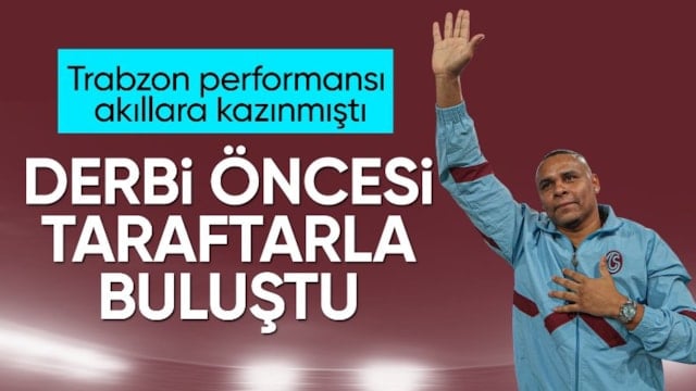 Trabzonspor'un eski oyuncusu Jaja, bordo-mavili taraftarlarla buluştu