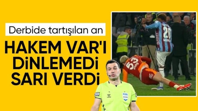 Hakem kararı değiştirmedi! Trabzonspor - Galatasaray maçında VAR'a gidildi