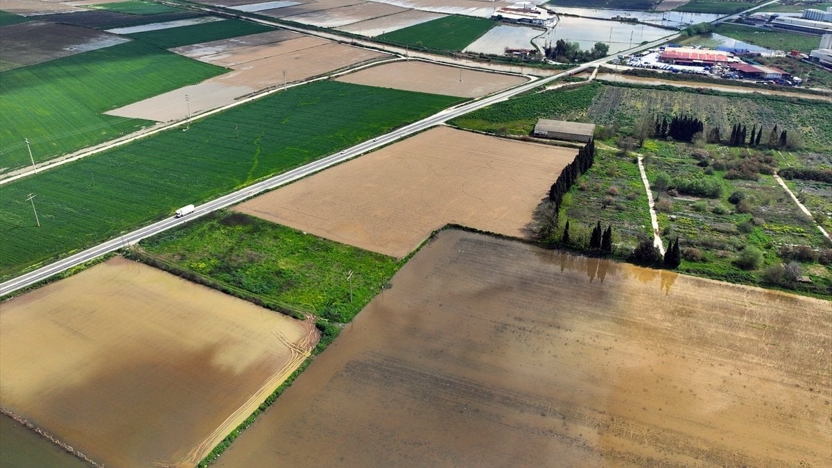 İzmir'de sağanak: Tarım arazileri sular altında