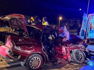 Mersin'de minibüs ile otomobil çarpıştı: 1 ölü