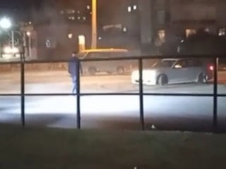 Mersin'de düğün konvoyunda drift attı