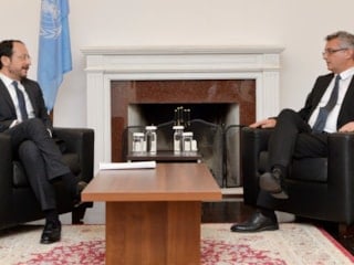 KKTC lideri Tufan Erhürman ile GKRY lideri Nikos Hristodulidis bir araya geldi