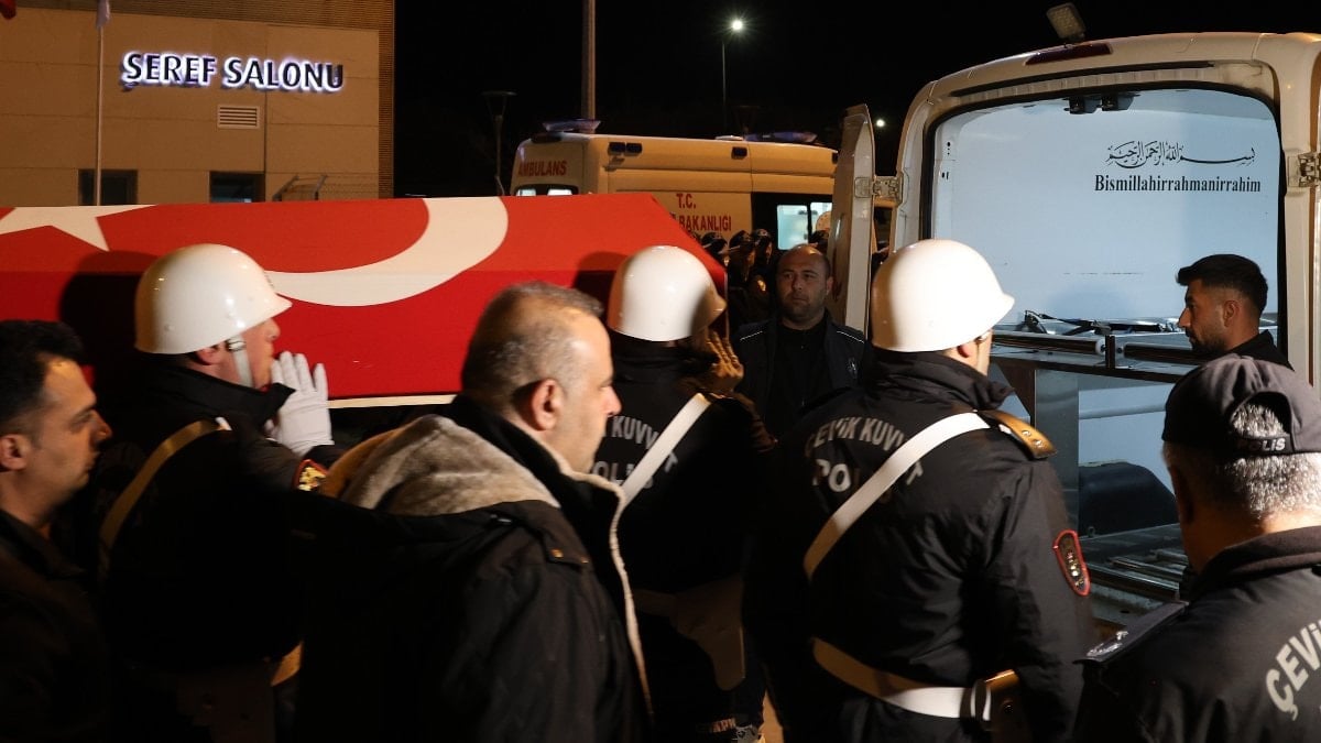 Şehit polis Seçkin Yalçın'ın naaşı memleketi Elazığ’da
