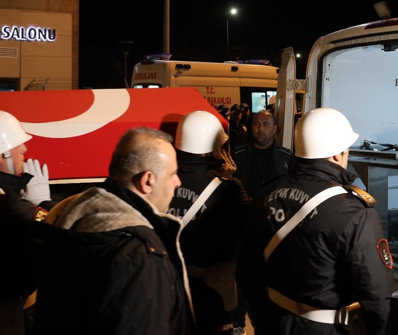 Şehit polis Seçkin Yalçın'ın naaşı memleketi Elazığ’da
