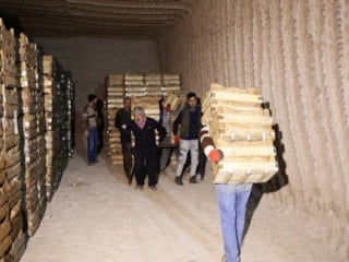 Kapadokya'daki doğal mağaralarda 'yatak limon' depolanıyor