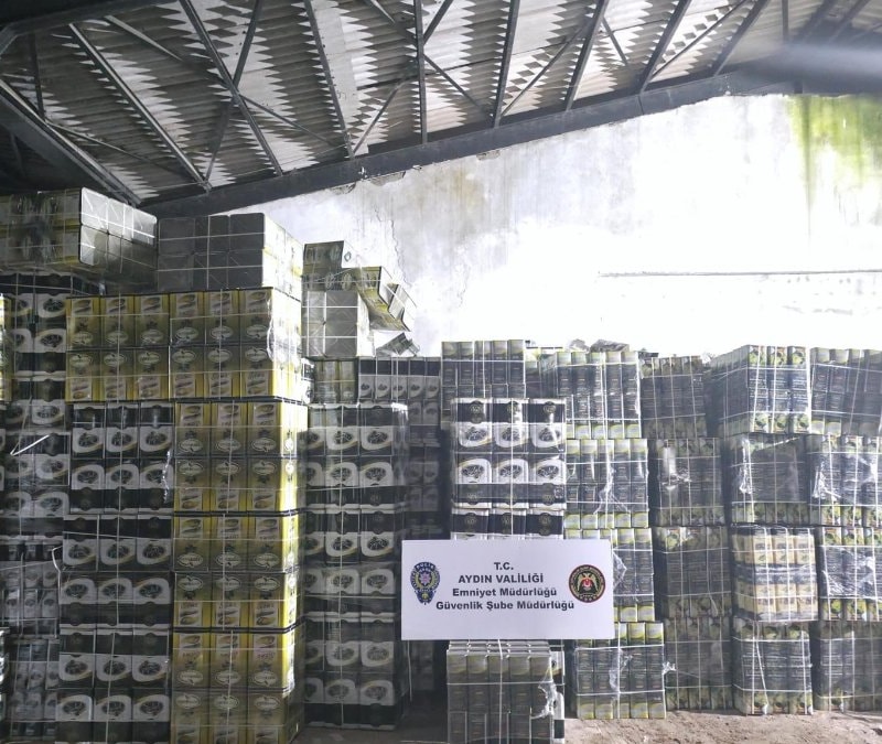 Aydın'da tağşiş yağ operasyonunda 2 milyonluk ceza kesildi