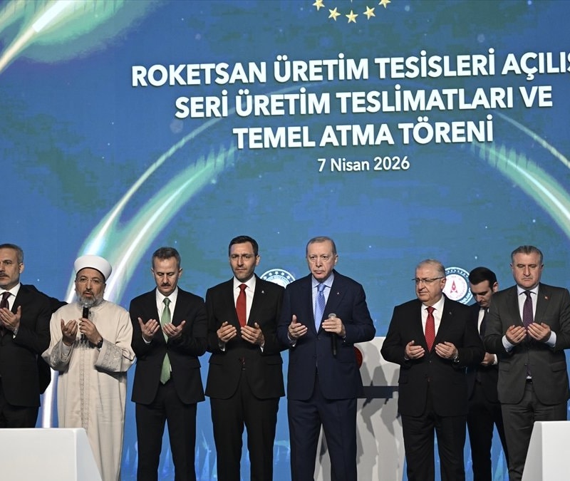 Cumhurbaşkanı Erdoğan, ROKETSAN Üretim Tesisleri Açılışı'nı dualarla gerçekleştirdi