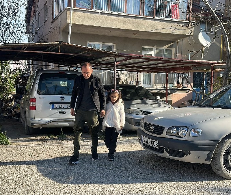 Burdur'da hayata yeniden adım: En büyük hayali kızıyla yürümekti