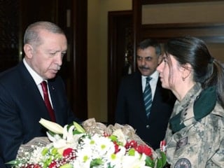 Cumhurbaşkanı Erdoğan, Polis Haftası’nda Bakan Çiftçi ve heyetini kabul etti