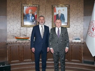 TFF Başkanı Hacıosmanoğlu'ndan Gençlik ve Spor Bakanı Bak'a ziyaret