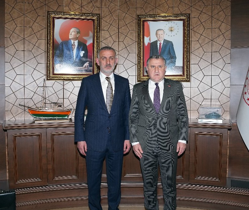 TFF Başkanı Hacıosmanoğlu'ndan Gençlik ve Spor Bakanı Bak'a ziyaret