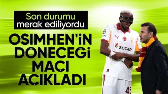 Okan Buruk, Victor Osimhen'in son durumunu duyurdu