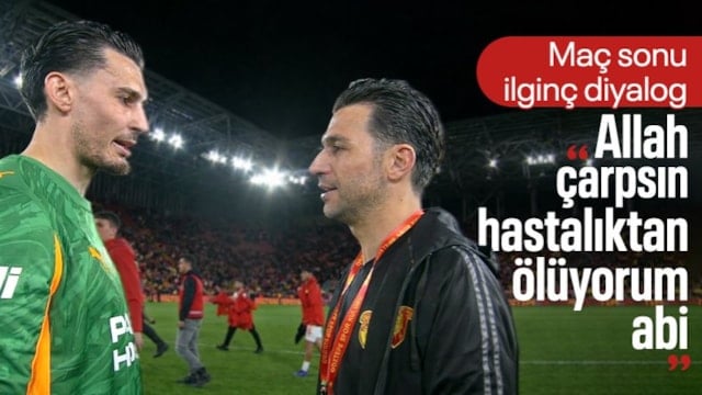 Uğurcan Çakır'ın İsmail Köybaşı'na söyledikleri kameralara yansıdı