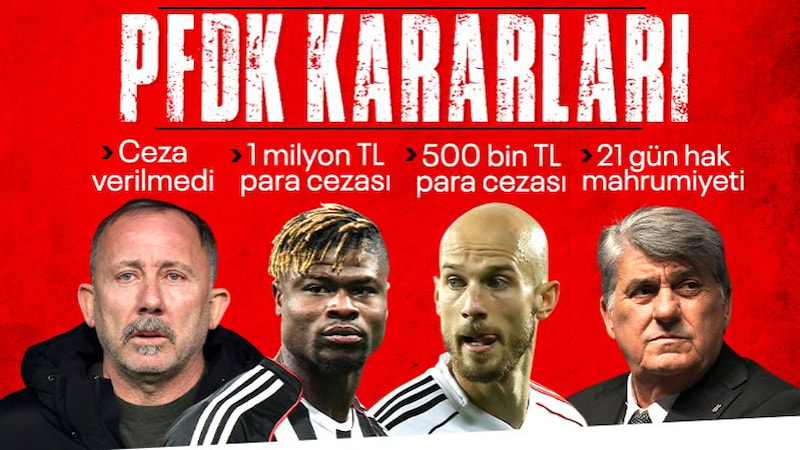 PFDK, Beşiktaş'a verilen cezaları açıkladı