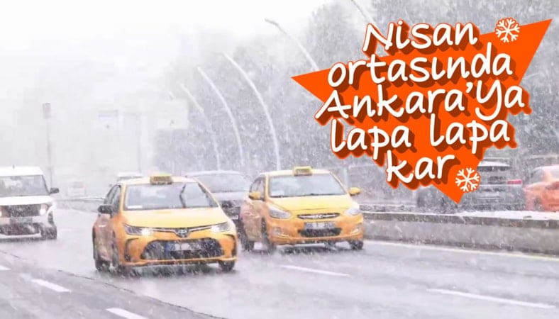 Ankara'da kar yağışı etkili oluyor