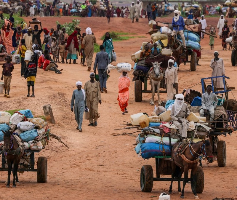 Sudan'da her 4 kişiden 1'i yerinden edilmiş durumda
