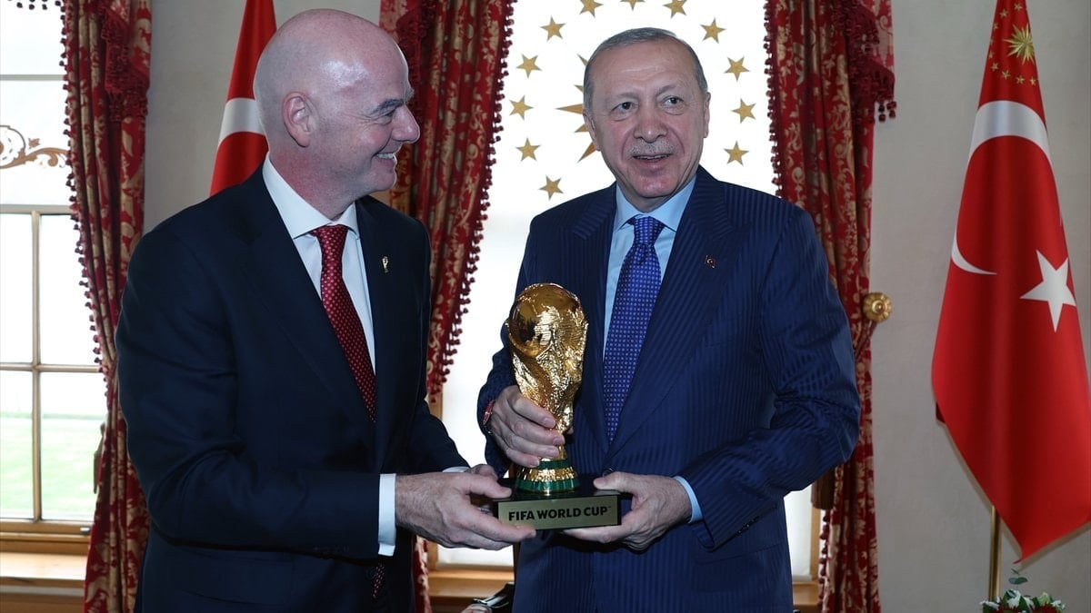 Cumhurbaşkanı Erdoğan, FIFA Başkanı Infantino'yu kabul etti