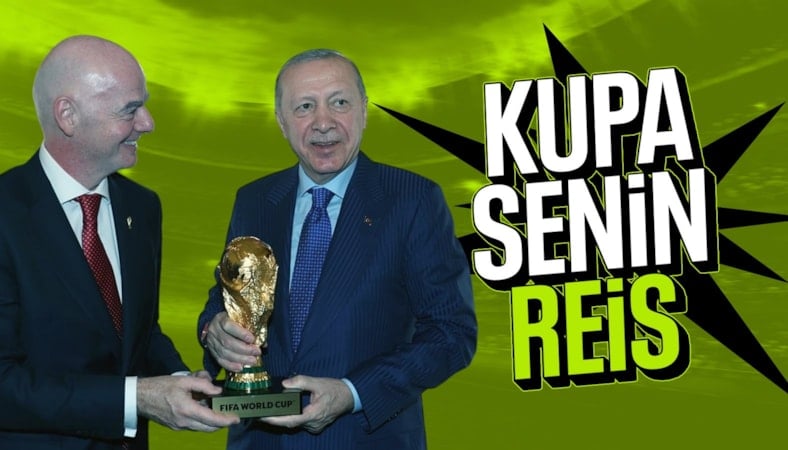 FIFA Başkanı Infantino'yu kabul etti