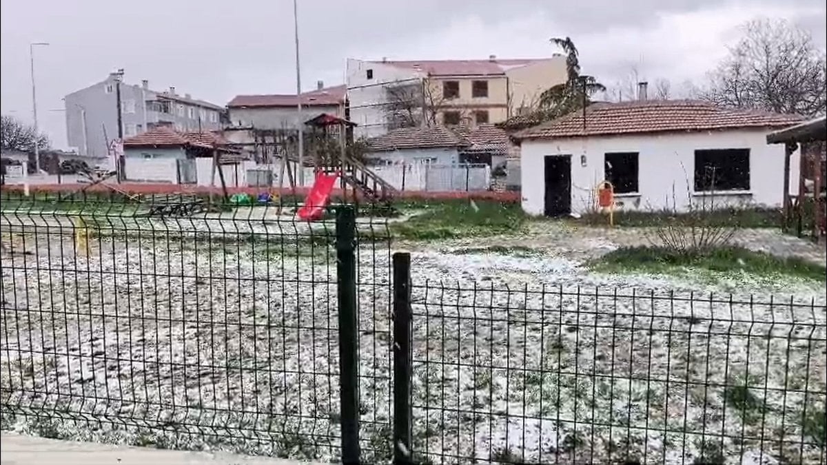 Edirne'de dolu etkili oldu