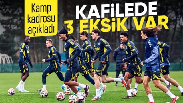 Fenerbahçe'nin, Kayserispor maçı kamp kadrosu belirlendi